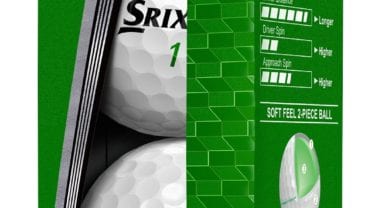 Srixon Soft Feel golf ball in a box white final version