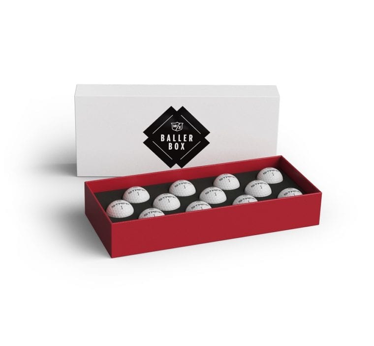 Wilson Staff Model golf balls in Baller Box