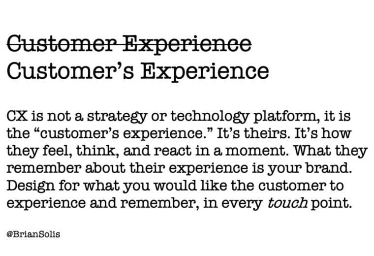 Customer experience by Brian Solis