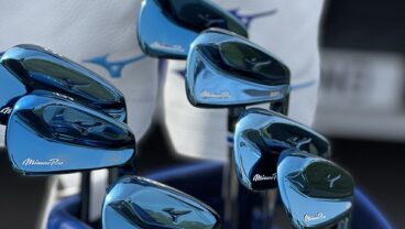 Mizuno Pro 221 muscleback irons with cover