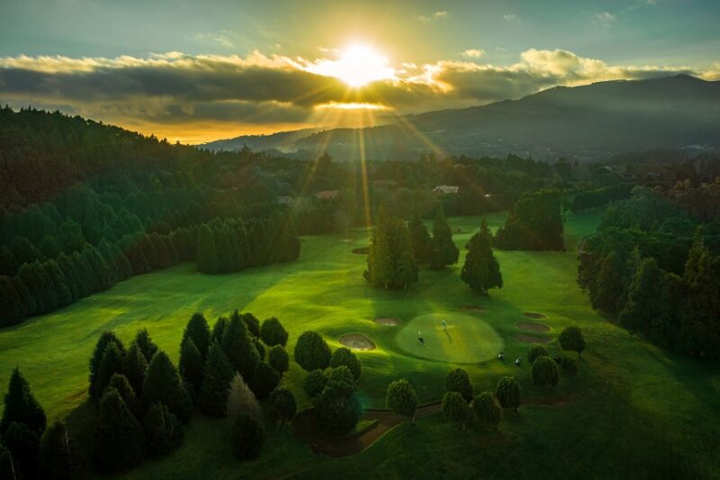 Clube de Golf Santo da Serra golf course sunset