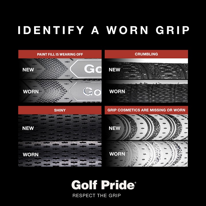Golf Pride Identify Worn Grip
