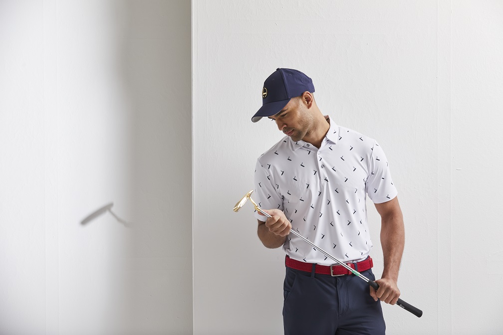 PING Apparel GOLD_PUTTER_PRINTED_POLO_WHITE_NAVY_7254