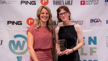 Women in Golf Awards 2023 Amelia Lewis_with Rising Star_Daisy Starling_Players 1st