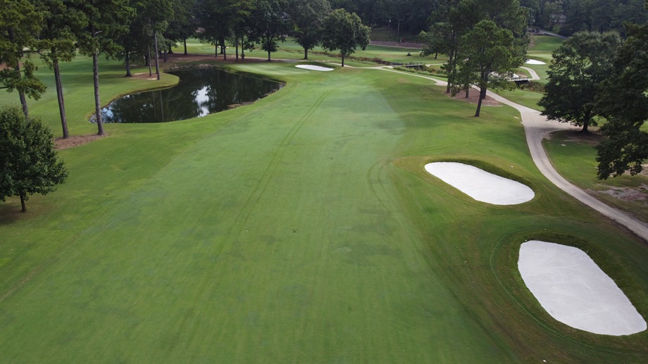 Hoover Country Club Hole 7 after renovation