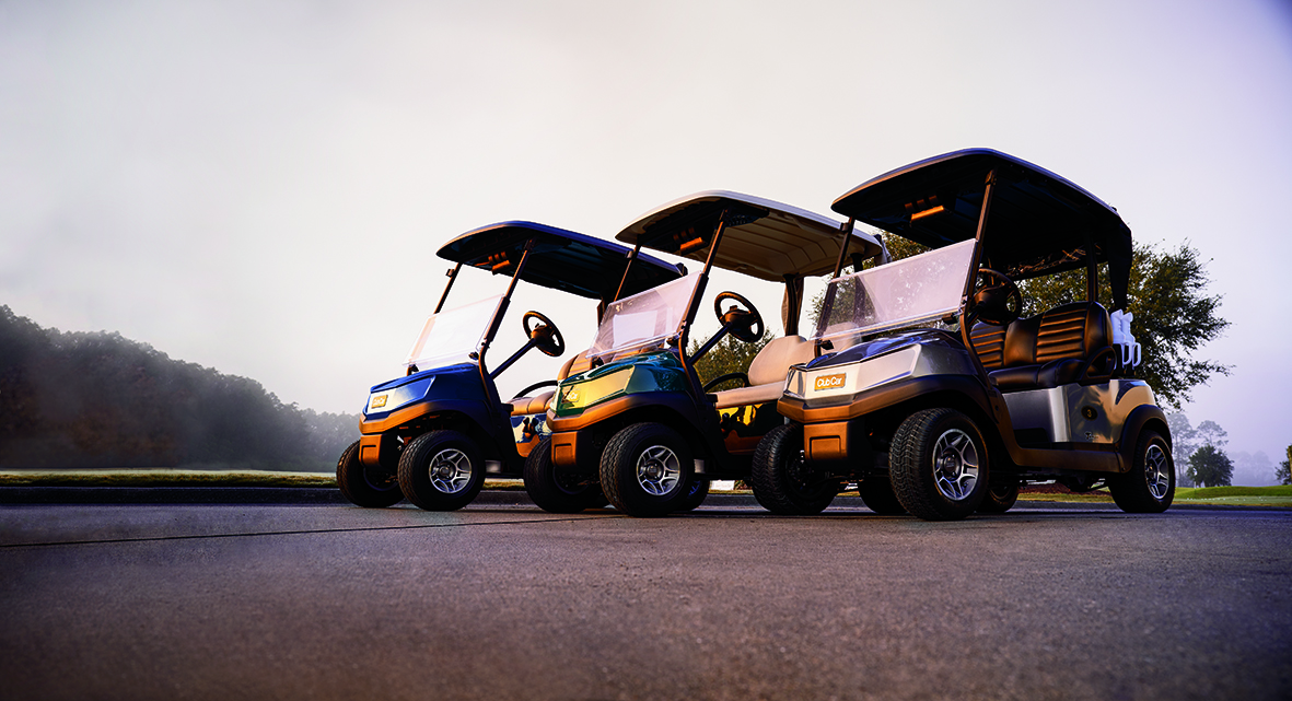 IOTee golf cart fleet tempo triple seitlich