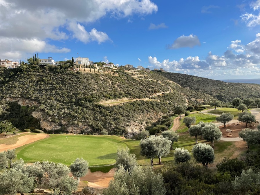 Aphrodite Hills Resort golf course with a view