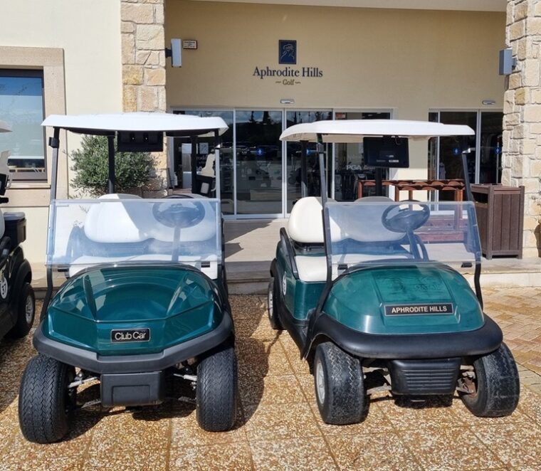 Aphrodite Hills Resort new Club Car golf carts