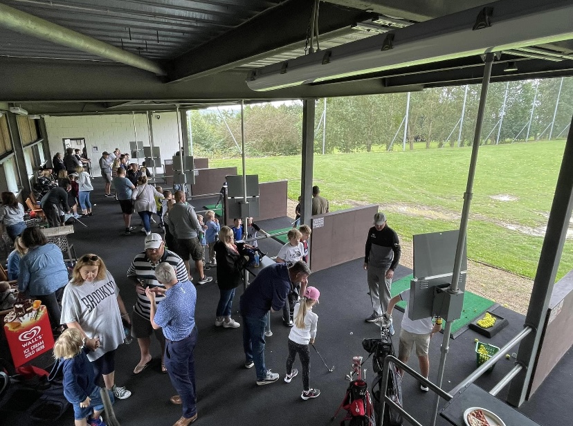 Gloucester Golf Club driving range with toptracer driving range technology