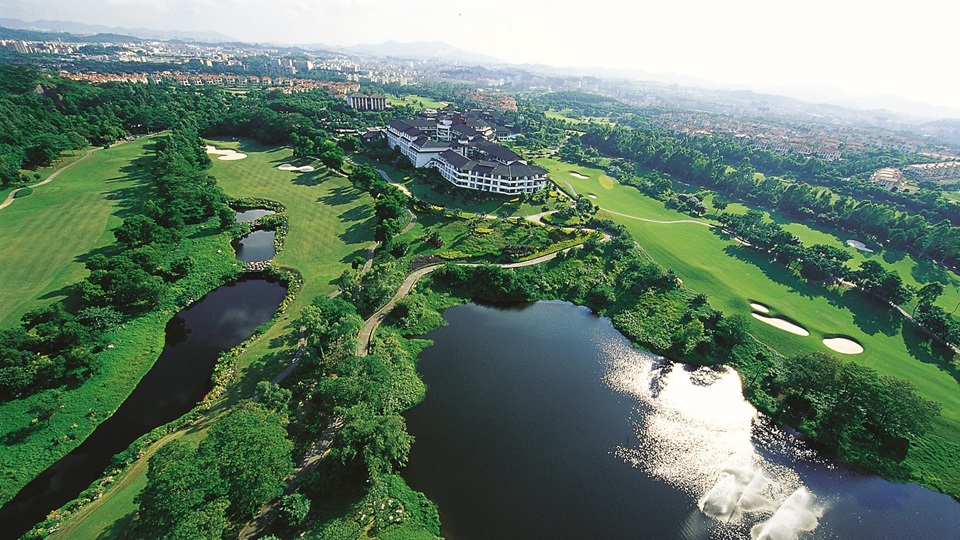 Aramco Team Series An aerial view of the spectacular Mission Hills Shenzhen