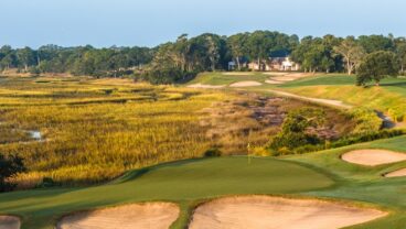 Tidewater Golf Club big lake and bunker