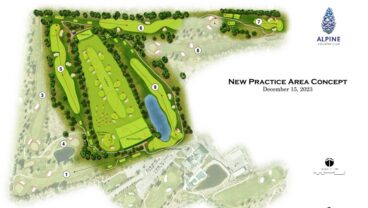 Alpine Country Club new practice area concept