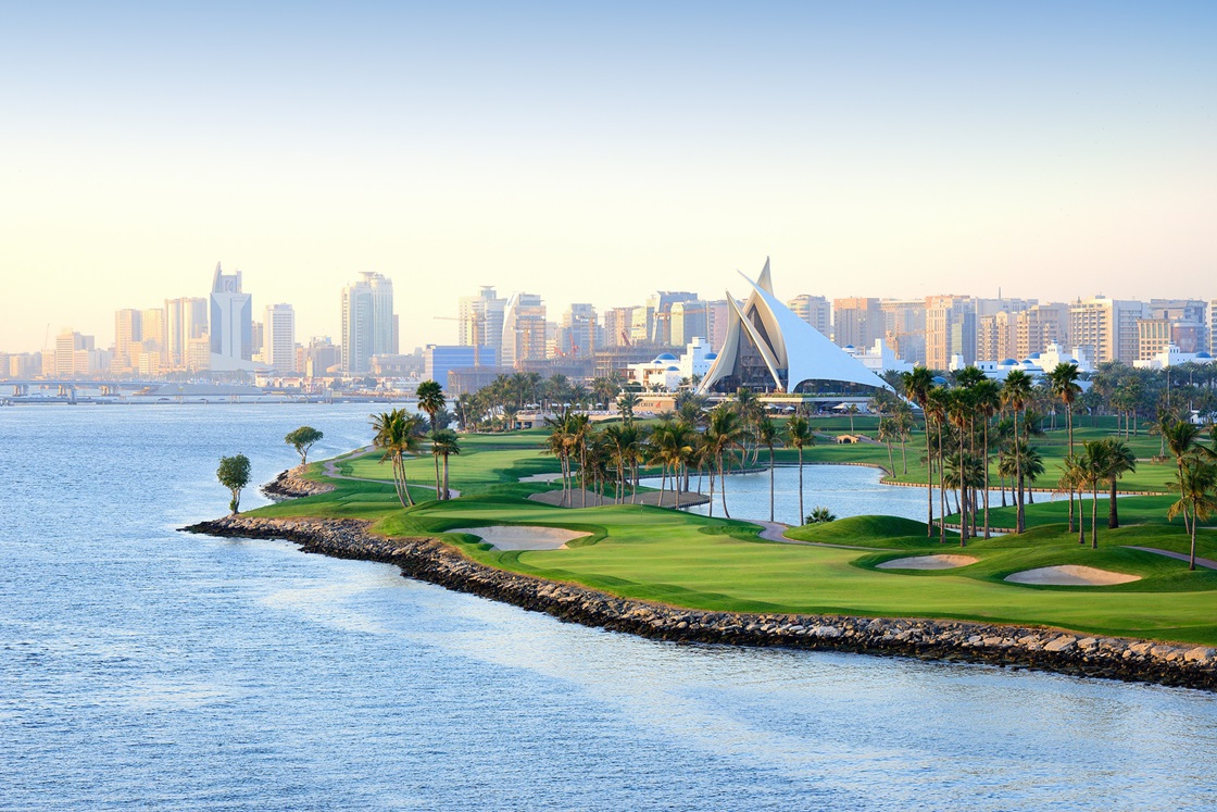 Dubai Creek 17th hole Dubai Golf