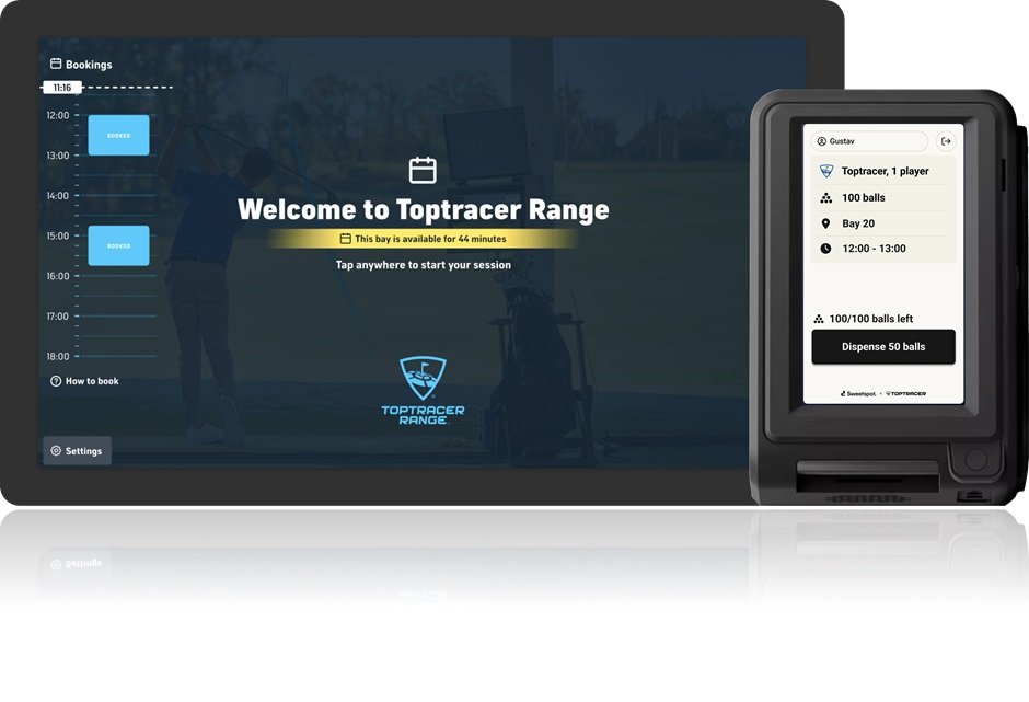 Toptracer Sweetspot partnership 2 TT+Terminal