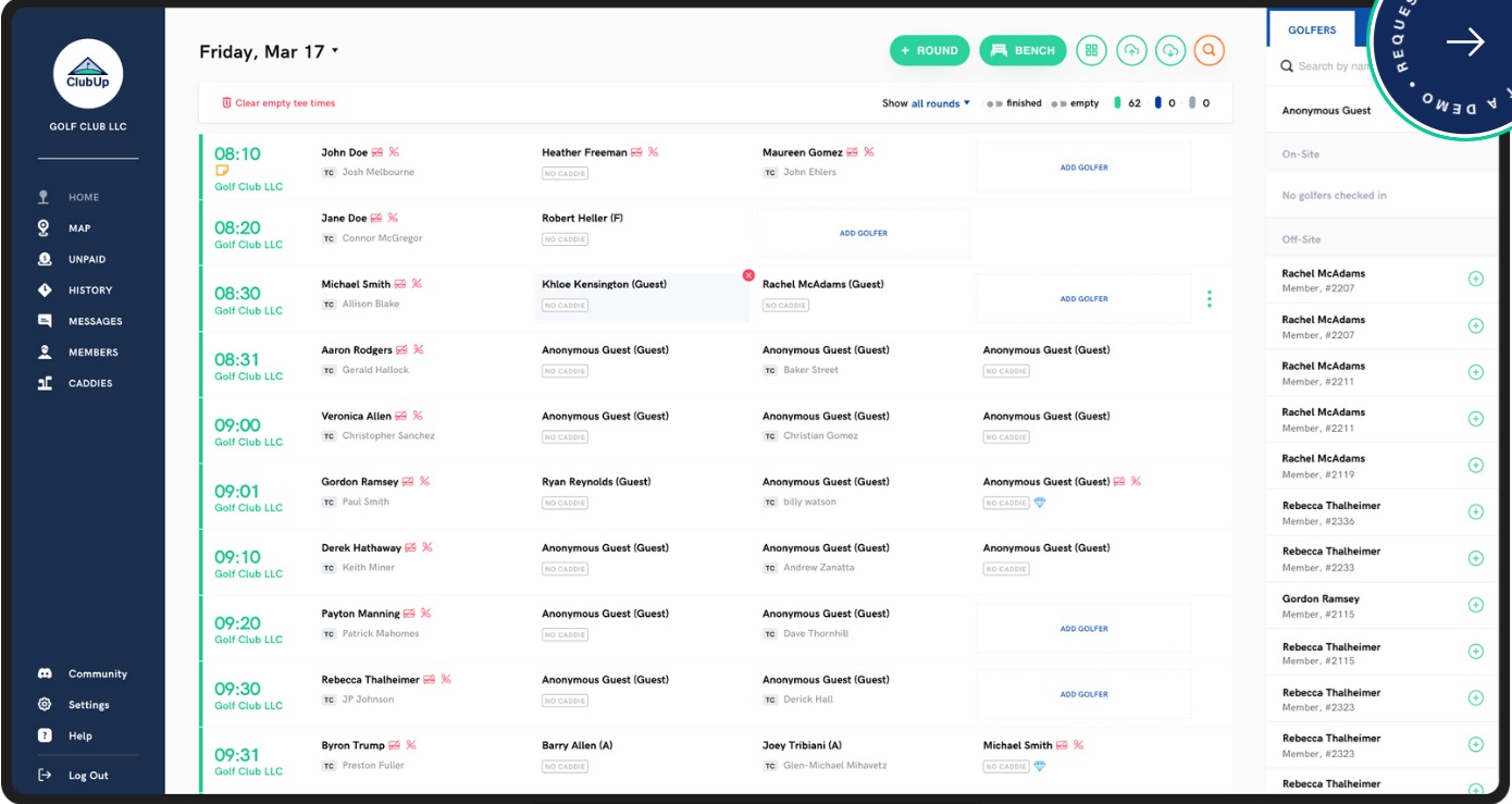 ClubUp Crew employee scheduling platform