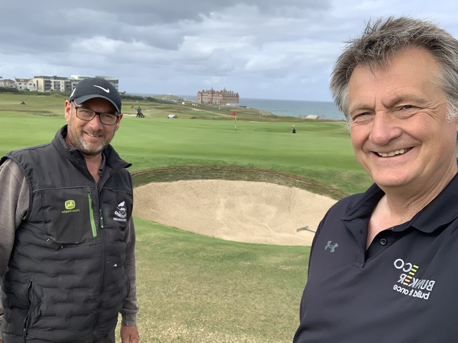 Dan Kendle and Richard Allen EcoBunker Newquay Golf Club