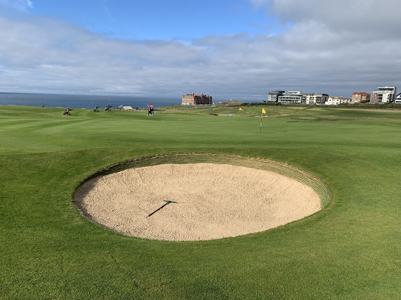 Newquay Golf Club bunker with EcoBunker Advanced