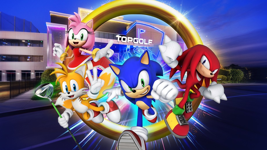 Topgolf Sonic the Hedgehog cooperation in Glasgow